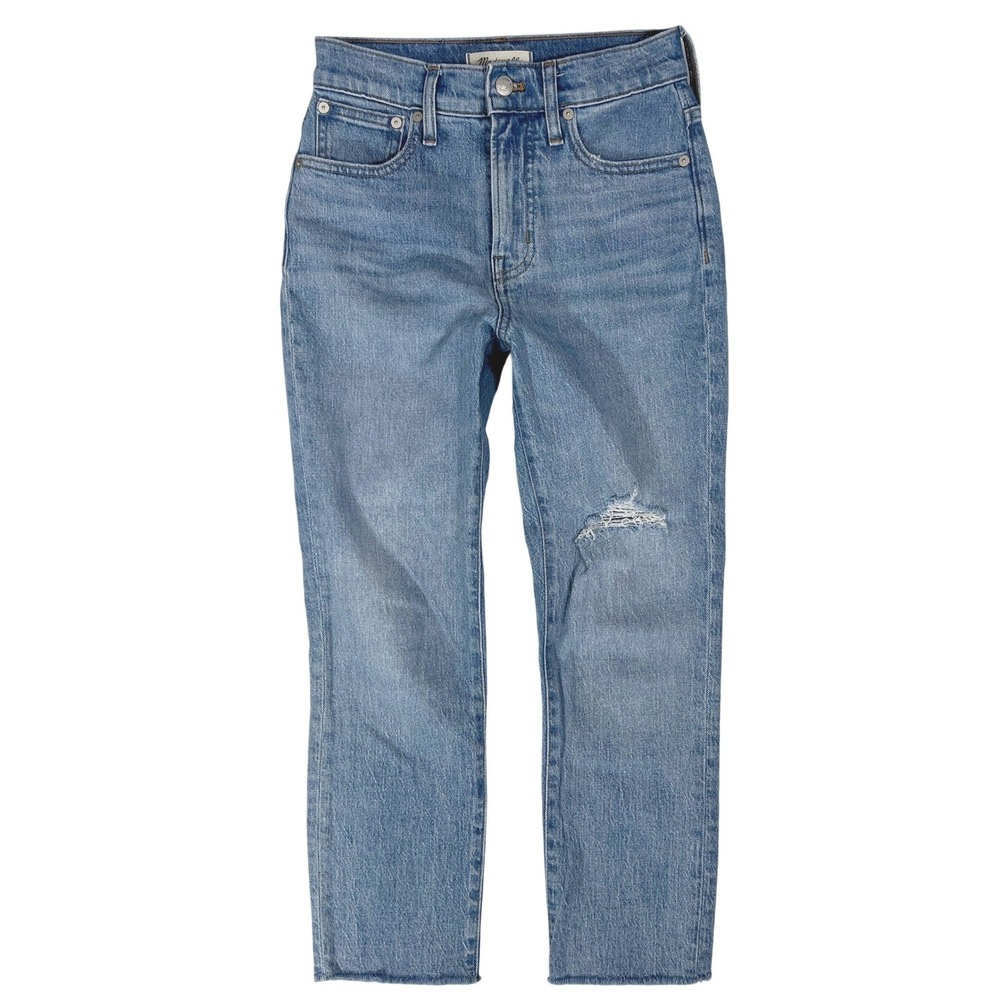 Madewell Perfect Vintage Crop Jeans 24 P Mid Rise 90s Straight Coastal Cowgirl 0